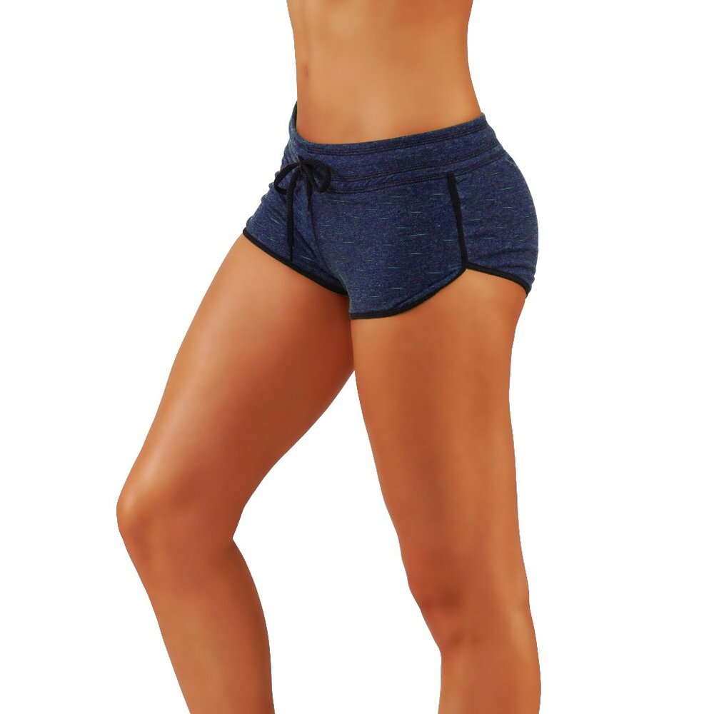 4pcs Set Lounge Boody Shorts Yoga Running Active Camouflage Low Rise drawstring